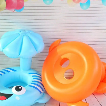 Anneau de natation pour bébé avec support entrejambe