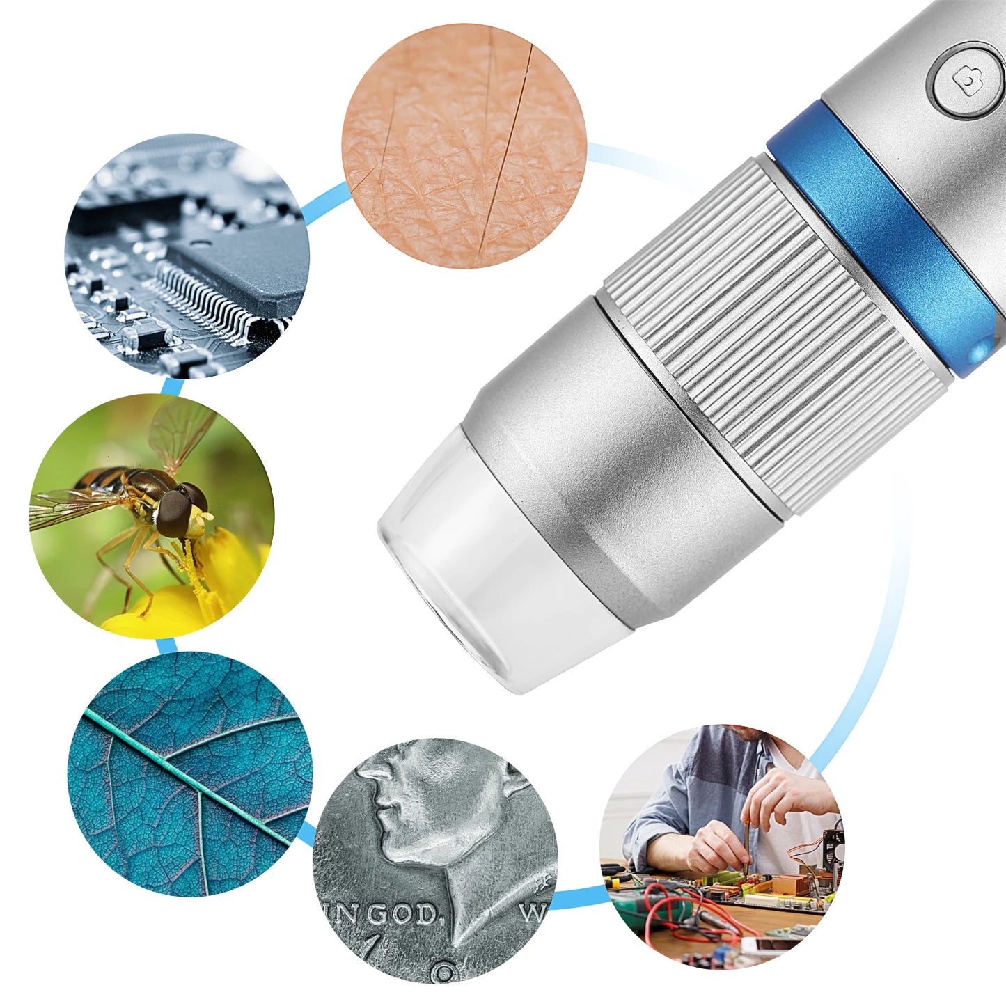 Microscope numérique LED avec caméra pour enfant