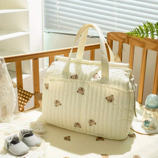 Sac à langer brodé grand modèle pour bébé