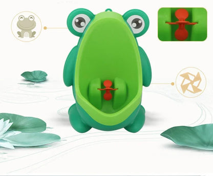 Urinoir vertical forme grenouille pour petit garçon