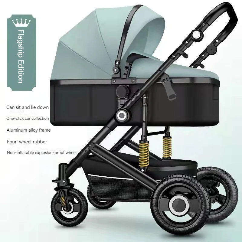 Poussette de luxe réversible pour bébé