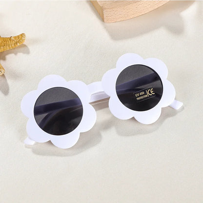 Lunettes de soleil pour bébé en forme de fleur
