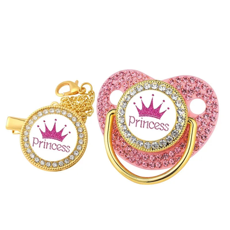 Sucette à motif de couronne pour bébé