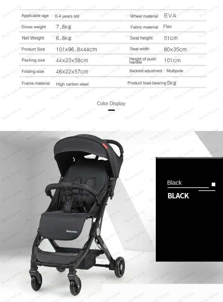 Poussette de bébé portable