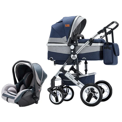Poussette 3-en-1 moderne pour bébé