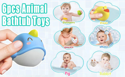 Lot de 3 ou 6 jouets de bains lumineux aléatoires