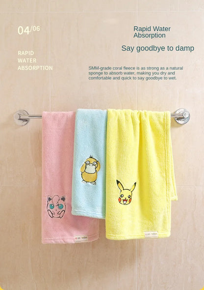 Serviette de bain Pokémon douce pour bébé
