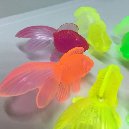 Lot de 10 poissons en caoutchouc souple pour bébé