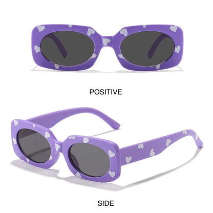 Lunettes de soleil à imprimé cœur pour enfants