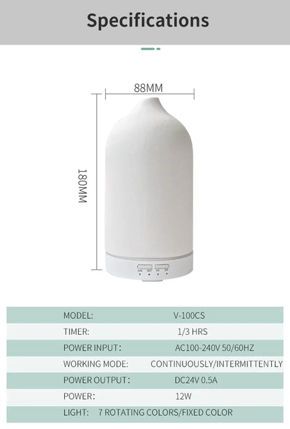 Diffuseur d’huile essentielle ultrasonique