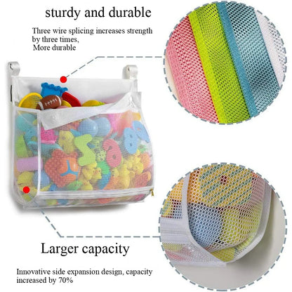 Sac de rangement en maille pour les jouets de bébé