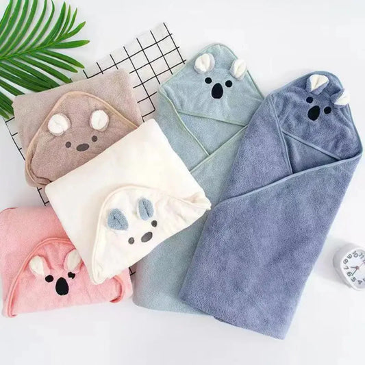 Serviette de bain en velours pour nouveau-né