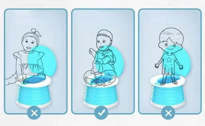 Toilette pliante portable pour enfants