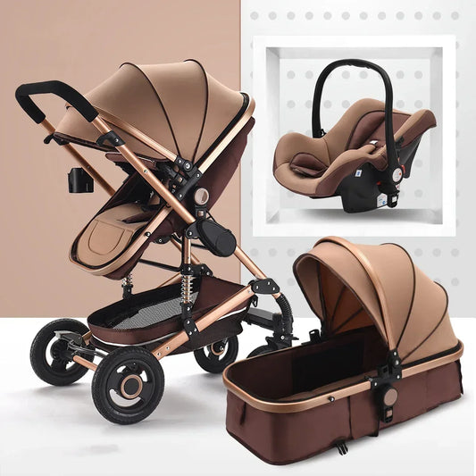 Poussette 3 en 1 pour le transport des nouveau-nés