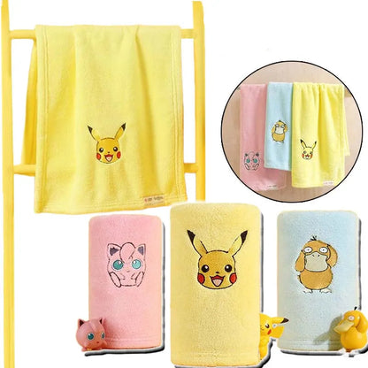 Serviette de bain Pokémon douce pour bébé