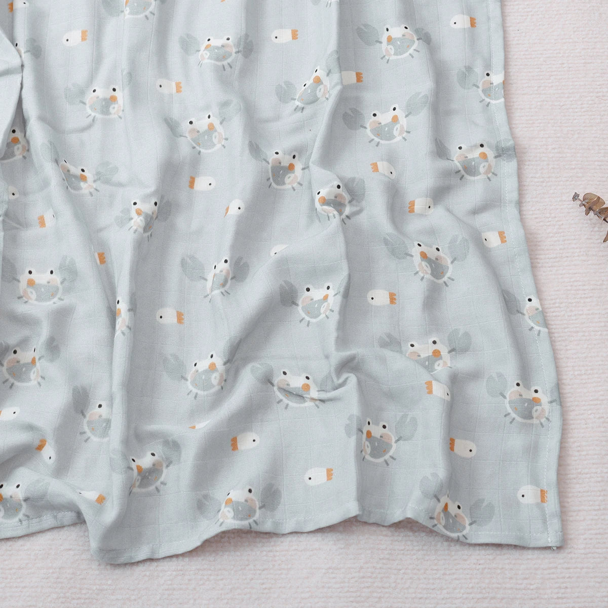 Couverture en mousseline de bambou et coton pour bébé