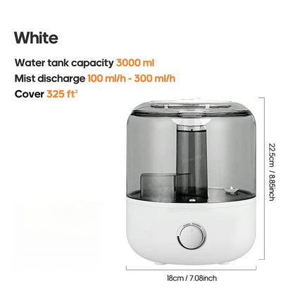 Humidificateur d'air 3L grande capacité ménage silencieux avec télécommande
