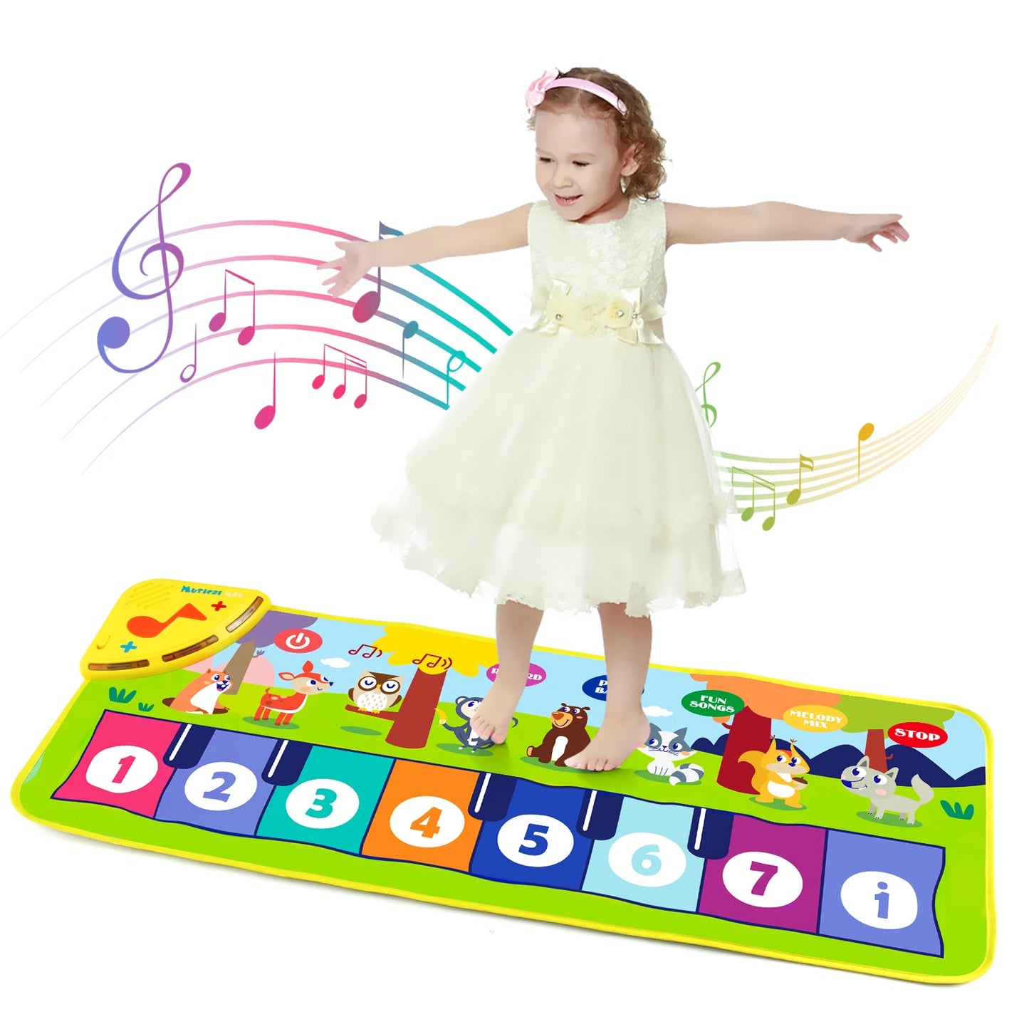 Tapis d’éveil musical coloré multifonction pour enfants