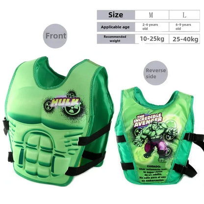 Gilet de natation à motif de super héros pour enfant
