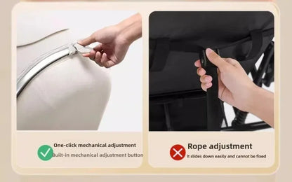 Poussette de luxe portable pour bébé