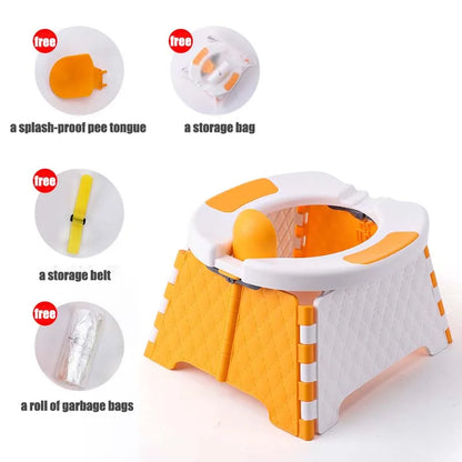 Pot d’urinoir pliable et portable pour bébé