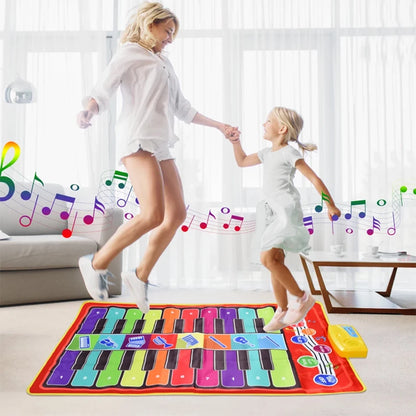 Tapis d’éveil musical multifonction couleur arc en ciel pour enfants