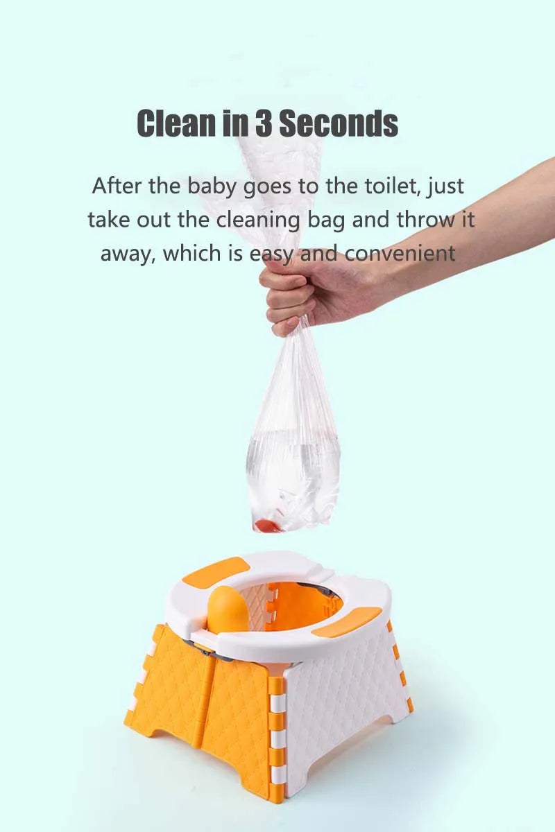 Pot d’urinoir pliable et portable pour bébé