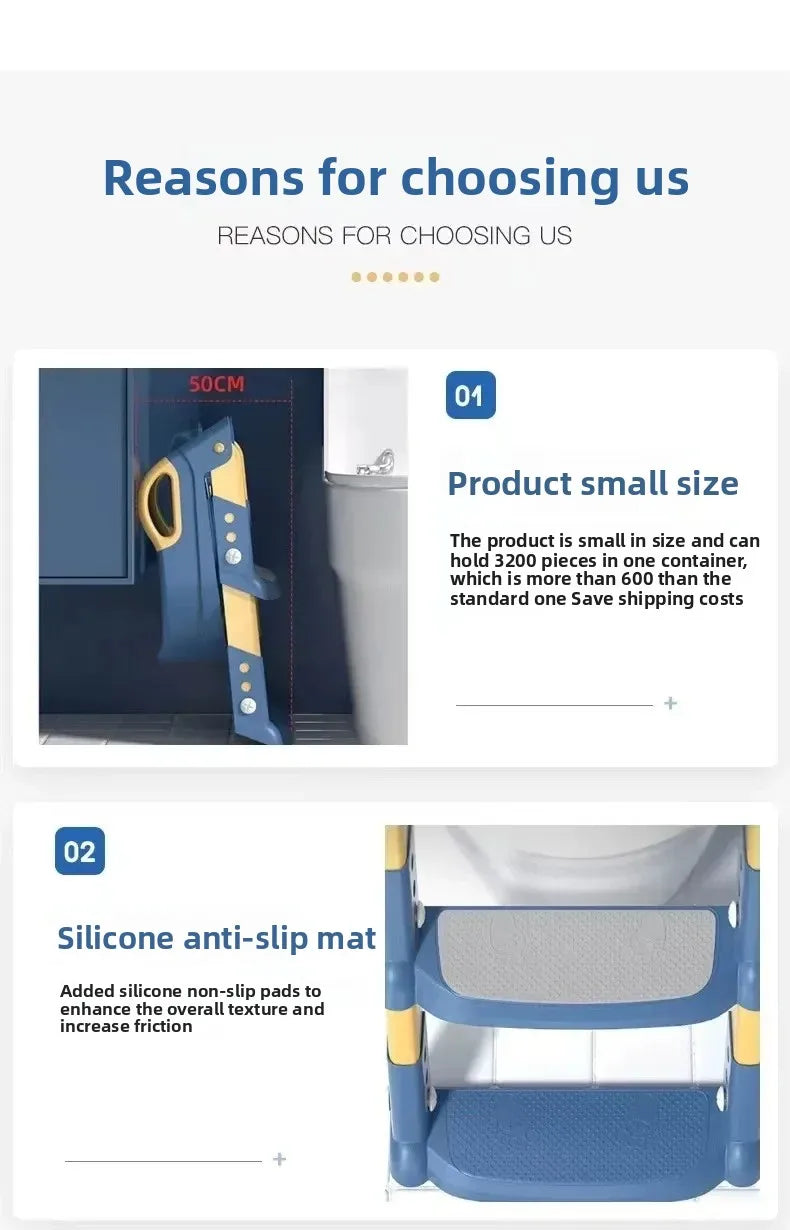 Chaise de toilettes avec escalier pour enfants