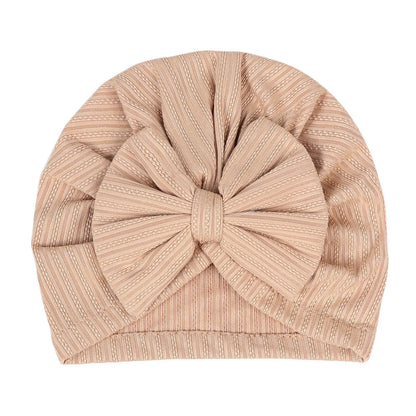 Turban en coton doux avec nœud papillon pour fille