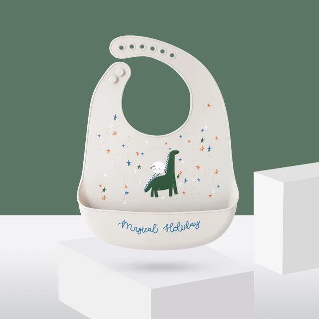 Bavoir pour bébé en silicone souple