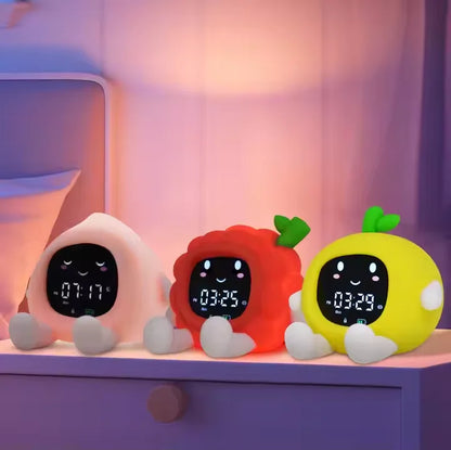 Veilleuse en forme d'fruit avec horloge
