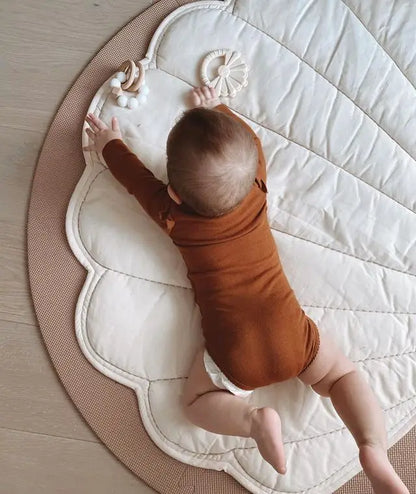 Tapis de sol bébé tout doux en forme de coquille