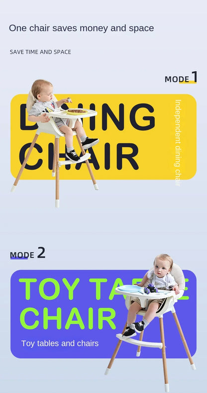 Chaise haute multifonctionnelle pour bébé