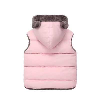 Gilet épais à capuche pour enfant