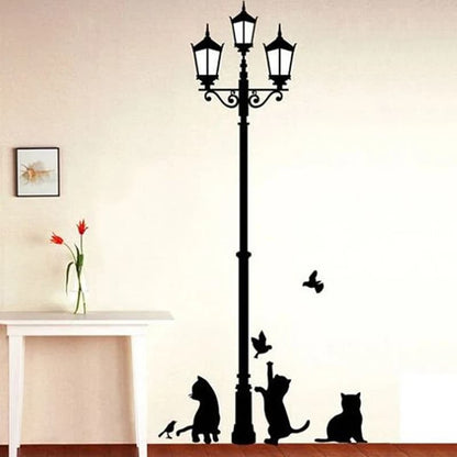 Stickers muraux en forme de chats et d’oiseaux