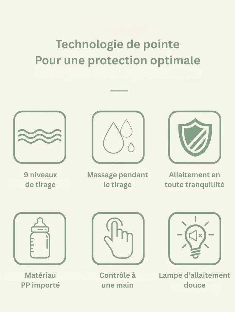 Biberon Tire-Lait Électrique Main Libre USB