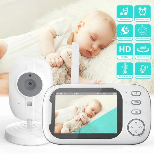 Babyphone vidéo sans fil 3.5 pouces