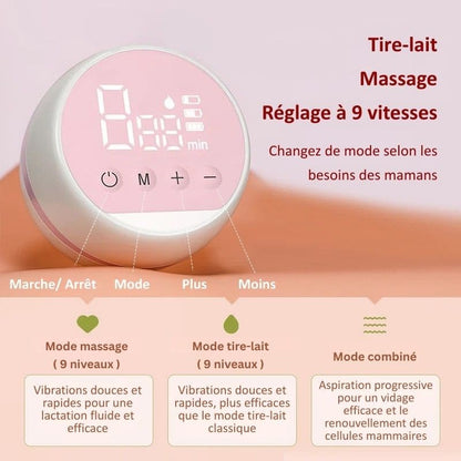 Biberon Tire-Lait Électrique Main Libre USB