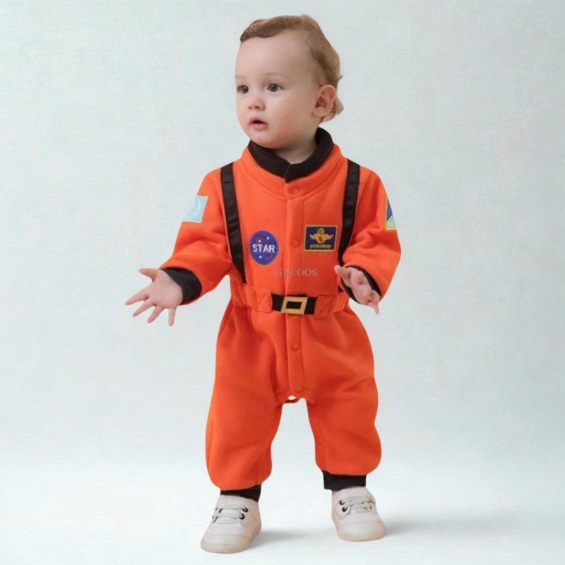 Déguisement bébé astronaute orange body