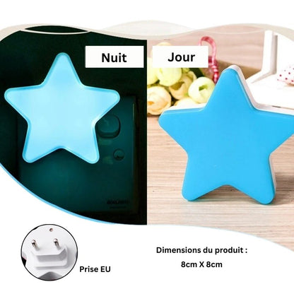 Veilleuse en forme d'étoile pour bébé