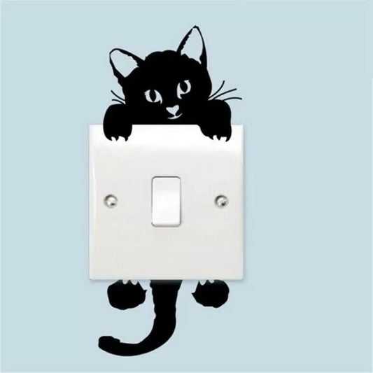 Autocollants de décoration mignons en forme de chat
