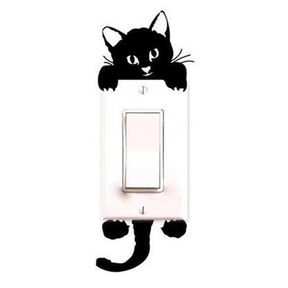 Autocollants de décoration mignons en forme de chat