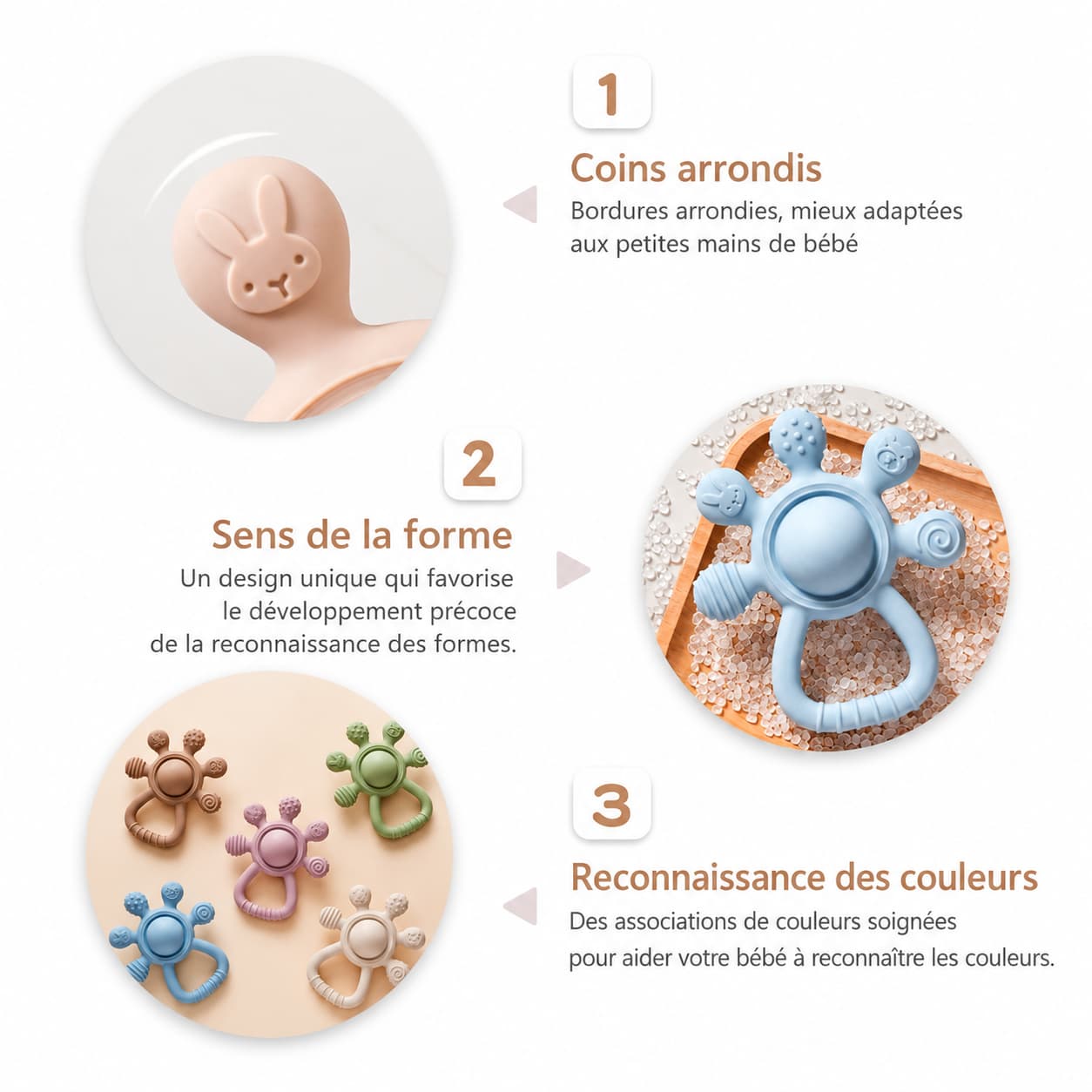 Hochet musical pour bébé de 0 à 12 mois
