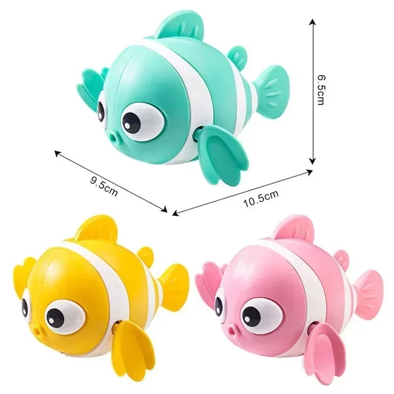Lot de 3 pièces de jouets de bains poissons pour bébé