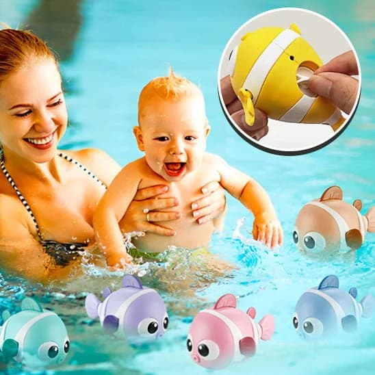 Lot de 3 pièces de jouets de bains poissons pour bébé