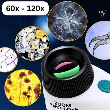 Microscope portable de poche 60X à 120X