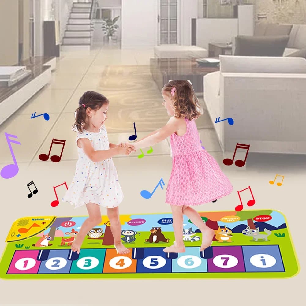 Tapis d’éveil musical multifonction couleur pour enfants