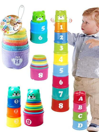Collection de tasses empilables pour bébés