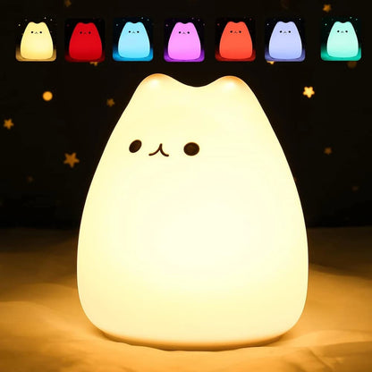 Veilleuse colorée en silicone pour enfant