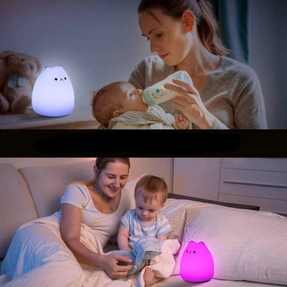 Veilleuse colorée en silicone pour enfant
